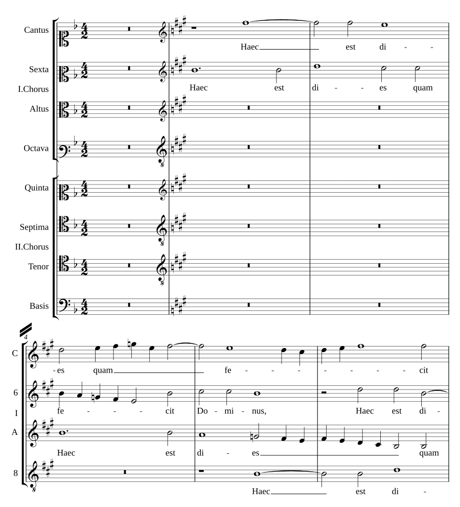 Этот день, для 8 голосов (Haec est dies a 8)