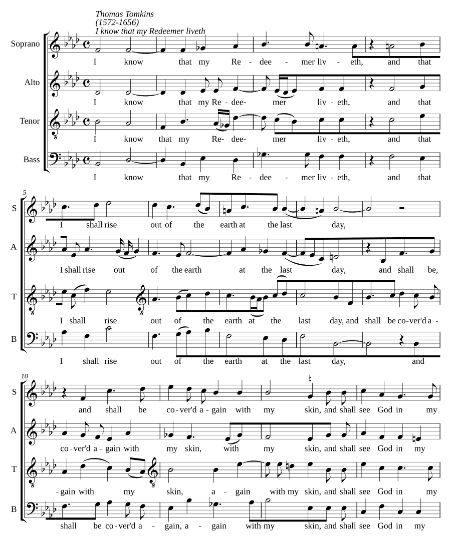 Я знаю, что мой Искупитель жив (I know that my Redeemer liveth)