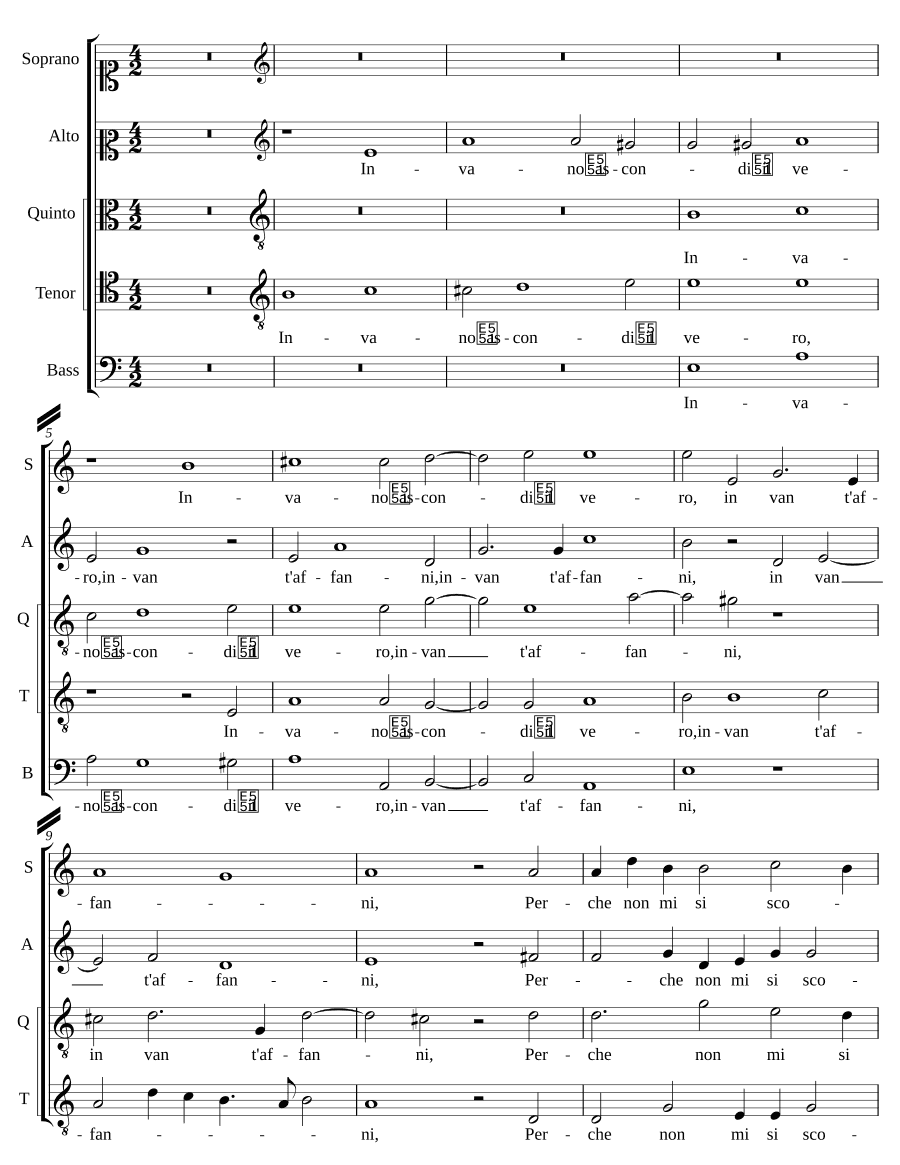 Напрасно скрываю истину (In vano ascondi il vero)