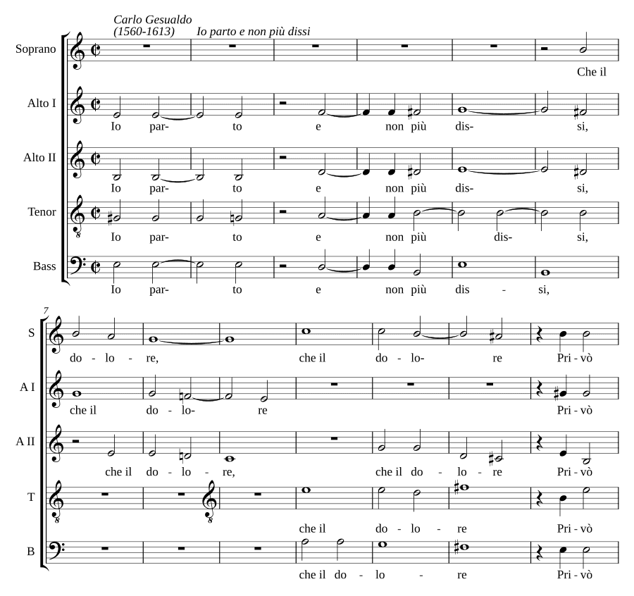 Я ухожу и больше не скажу (Io parto, e non più dissi)