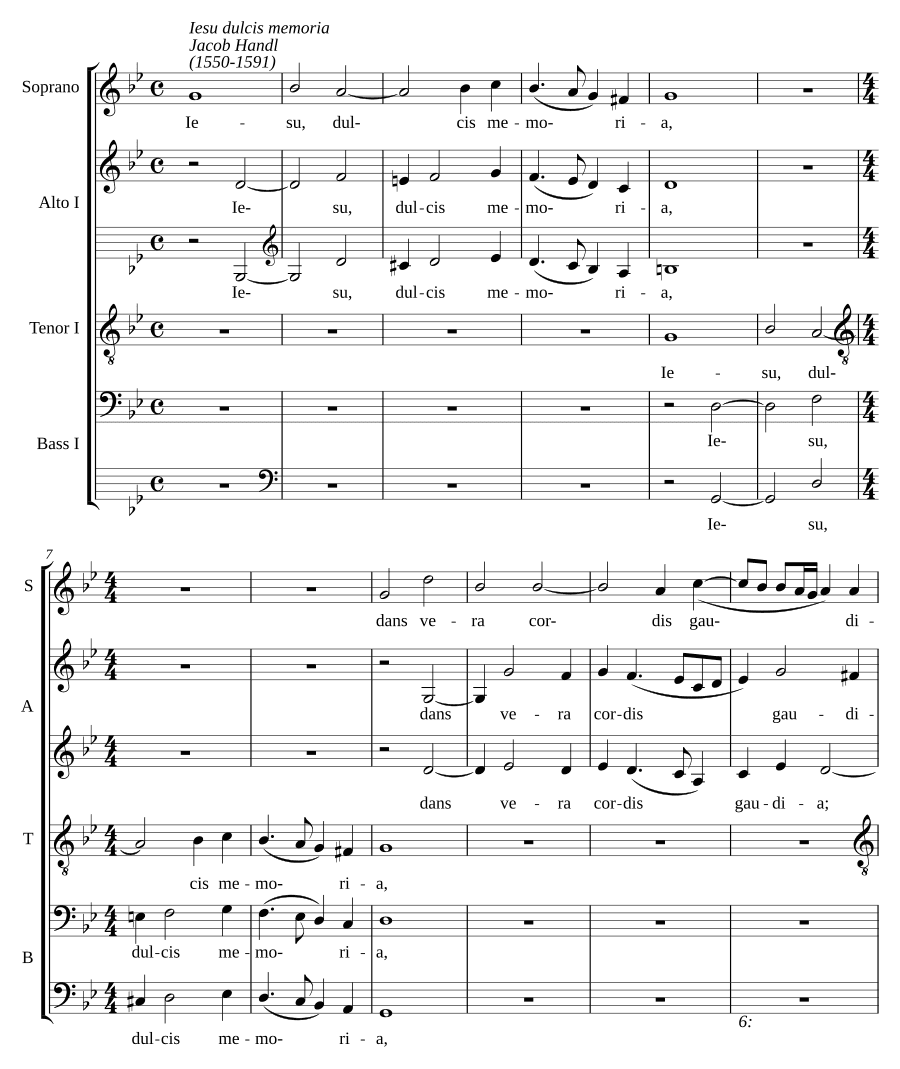 Иисус, сладкая память (Jesu dulcis memoria)