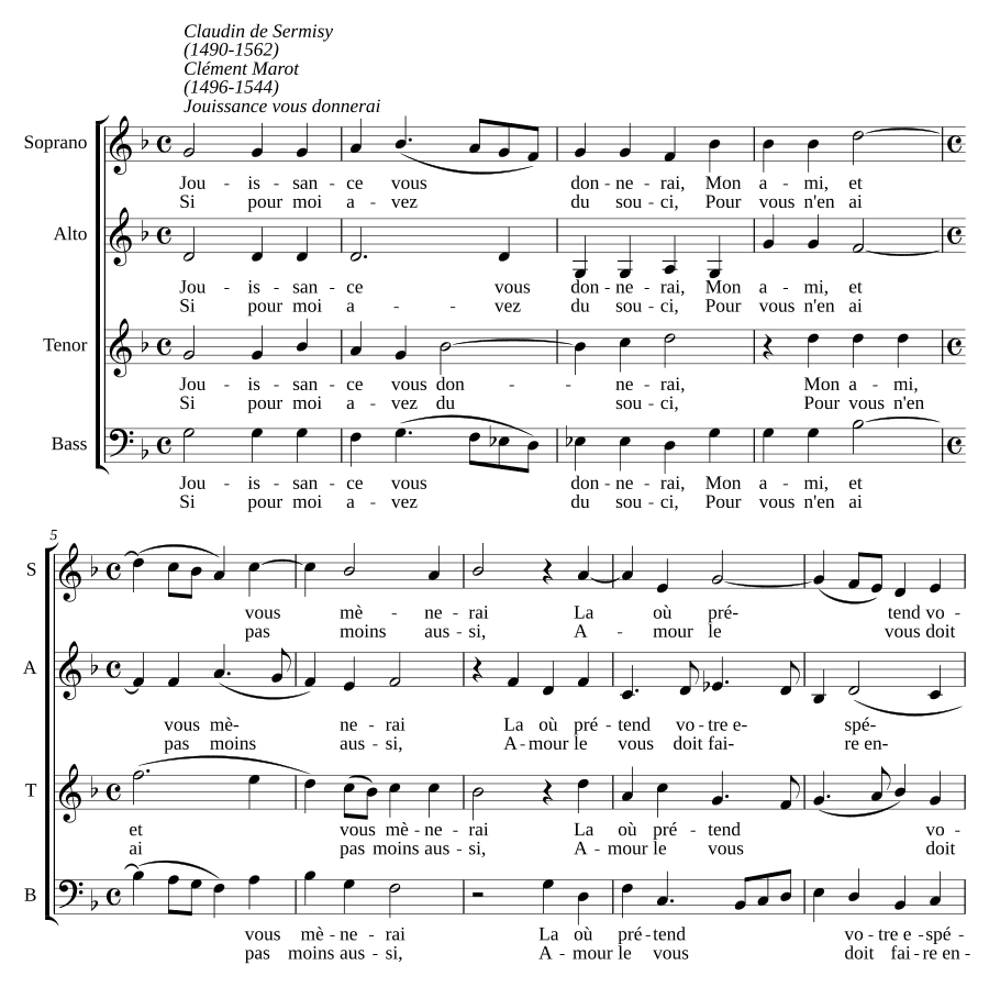 Радость вам дам (Joyssance vous donneray)