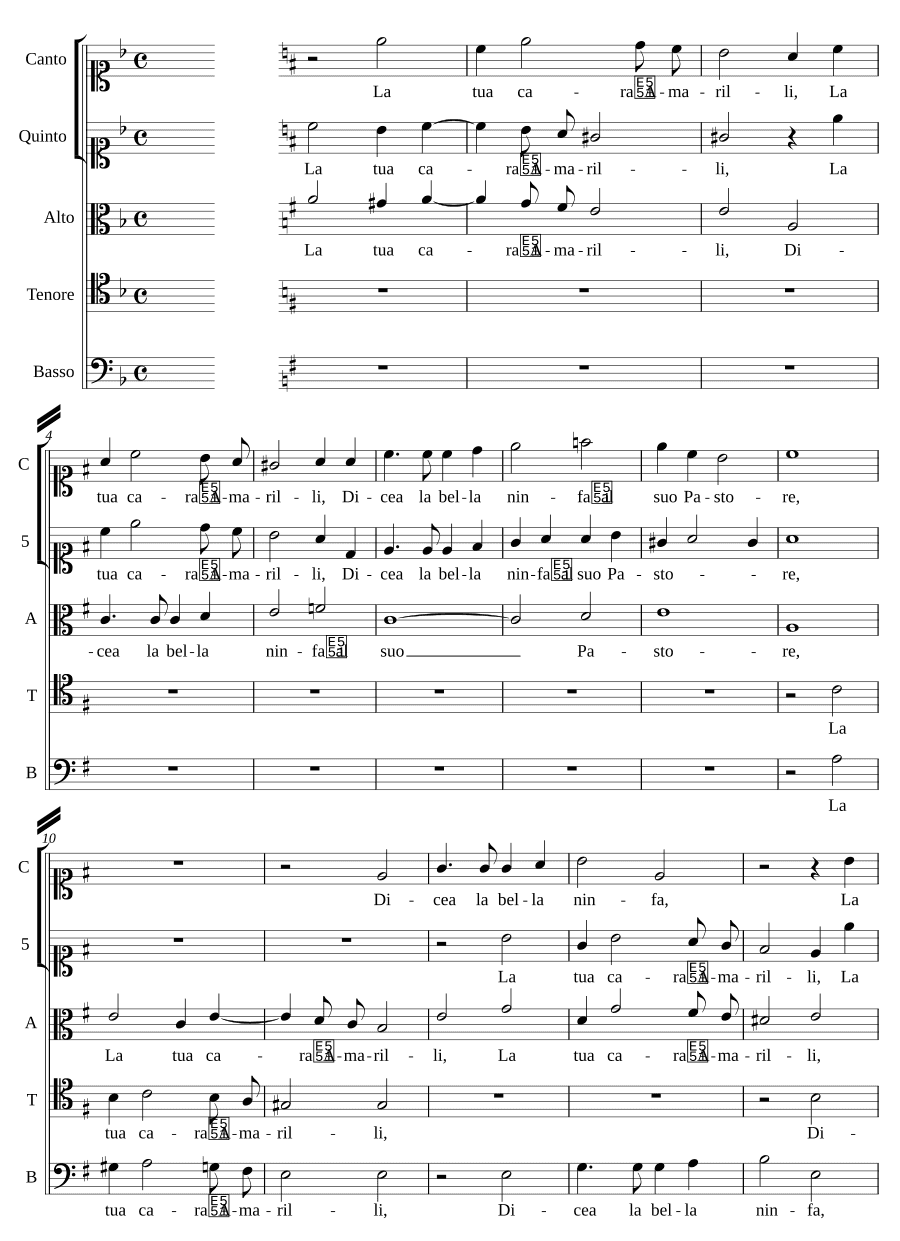 Твоя дорогая Амарилли (La tua cara Amarilli)