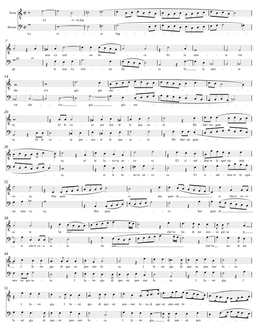 Жизнь уходит (La vita fugge)