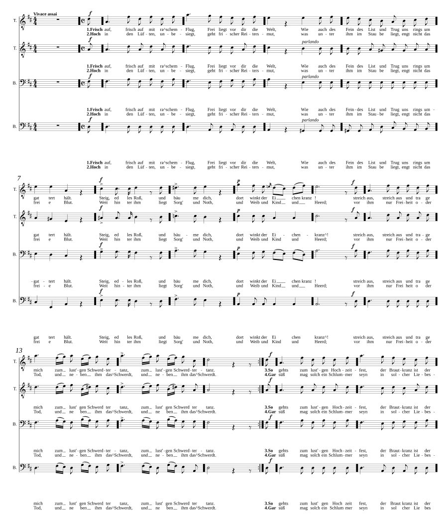 Лира и меч, соч. 42 (Leyer und Schwerdt, Op. 42)