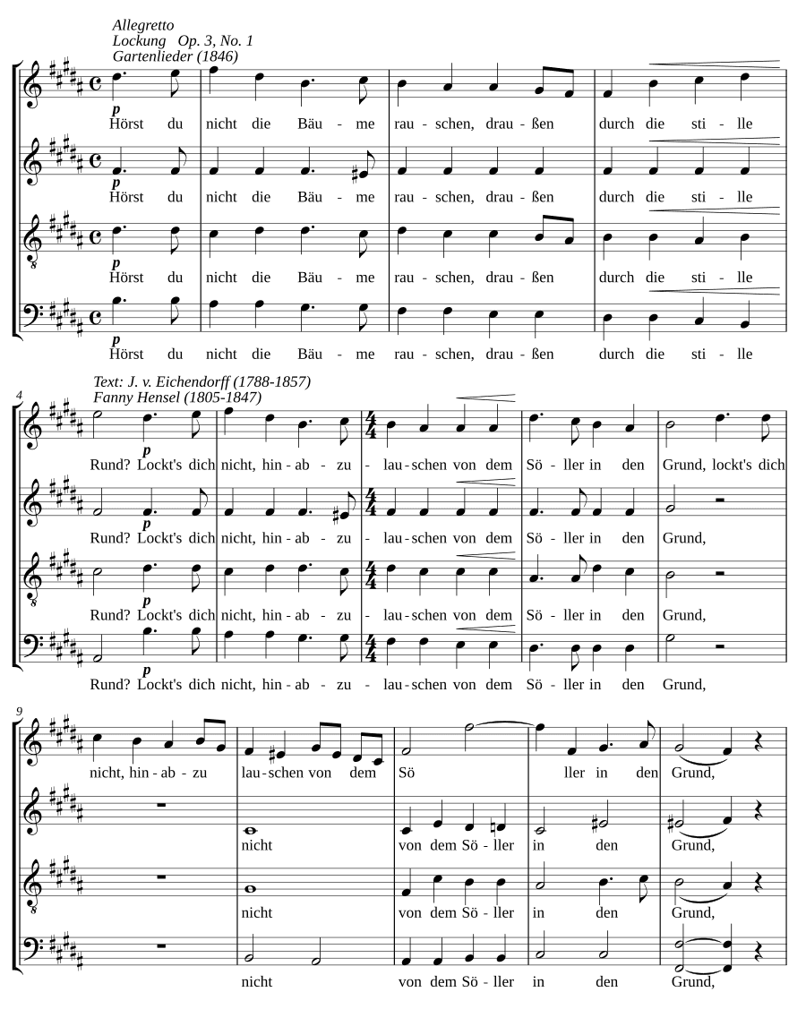 Манящий призыв, соч. 3, № 1 (Lockung, Op. 3, No. 1)