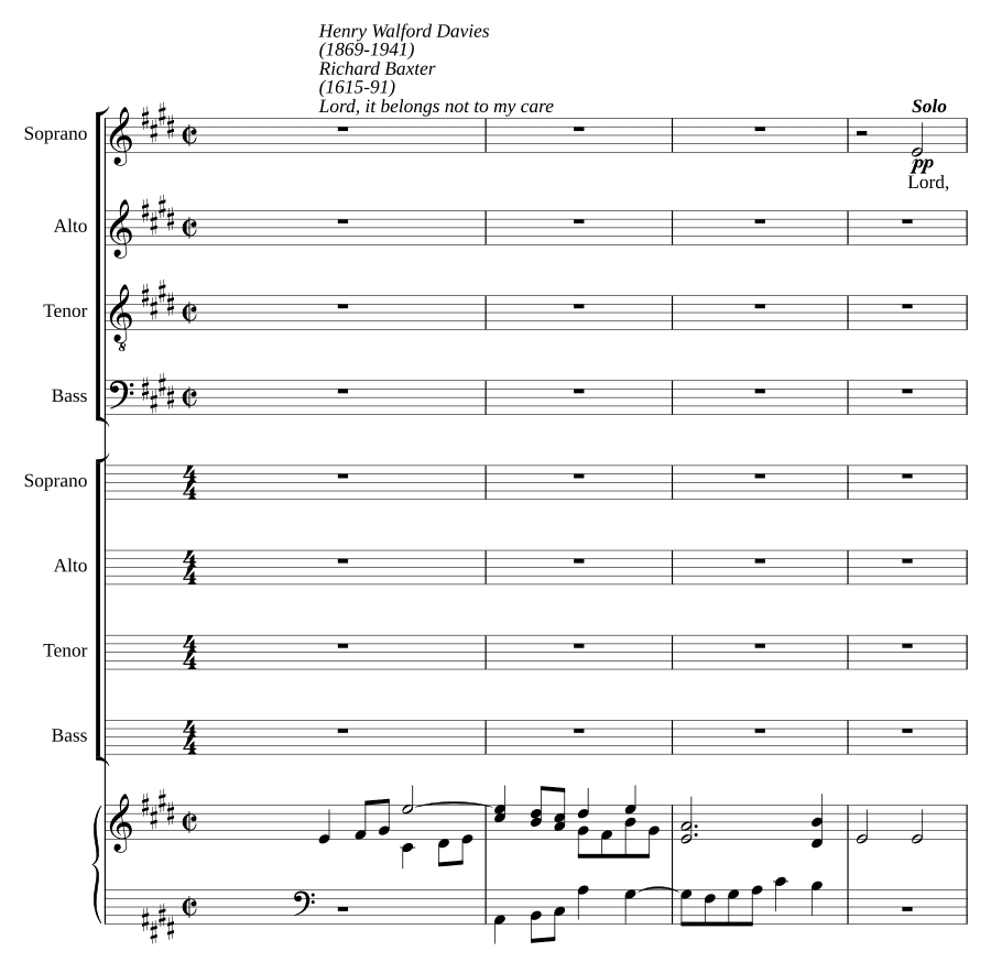 Господи, это не моя забота (Lord it belongs not to my care)