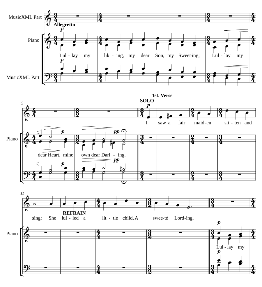 Колыбельная моя, радость моя (Lullay my liking)