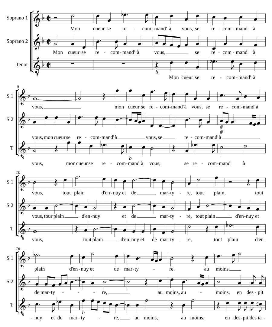 Моё сердце взывает (Mon cueur se recommande)