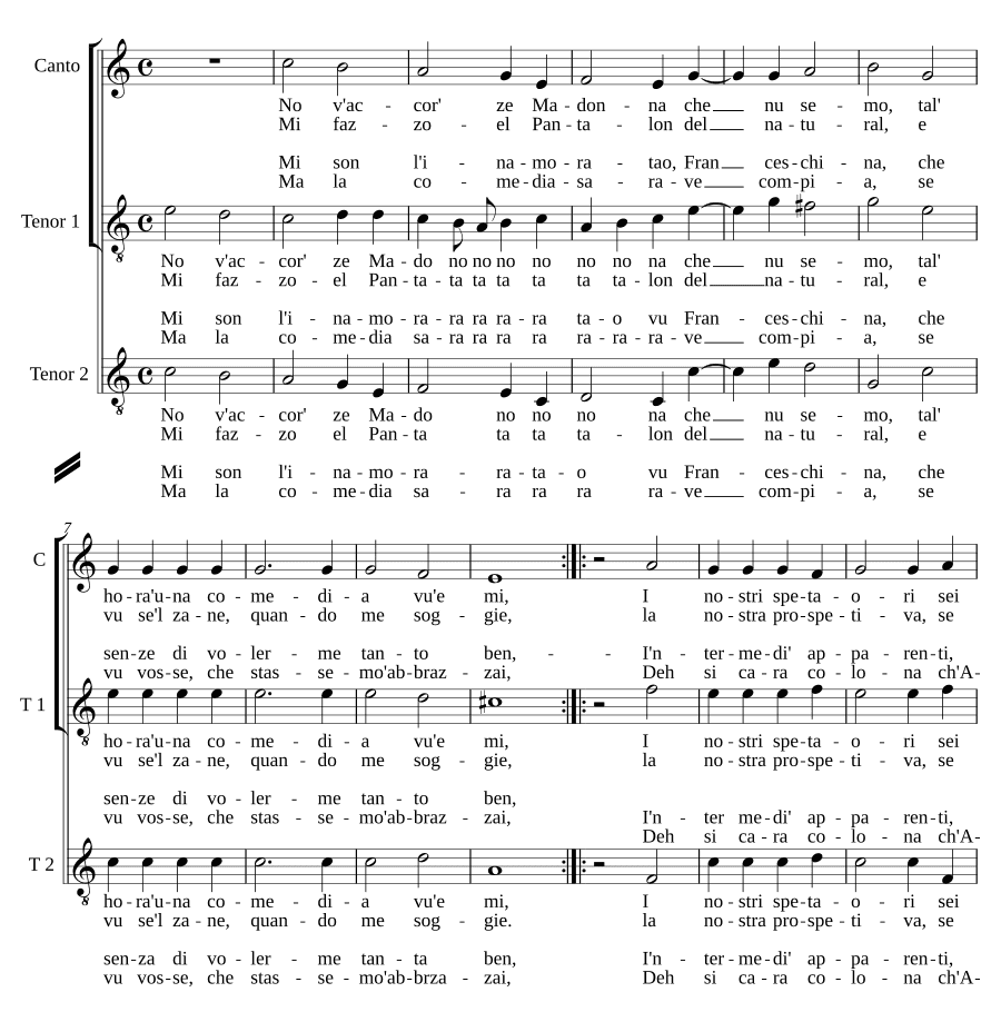 Не замечай, мадонна (No v'accorze Madonna)