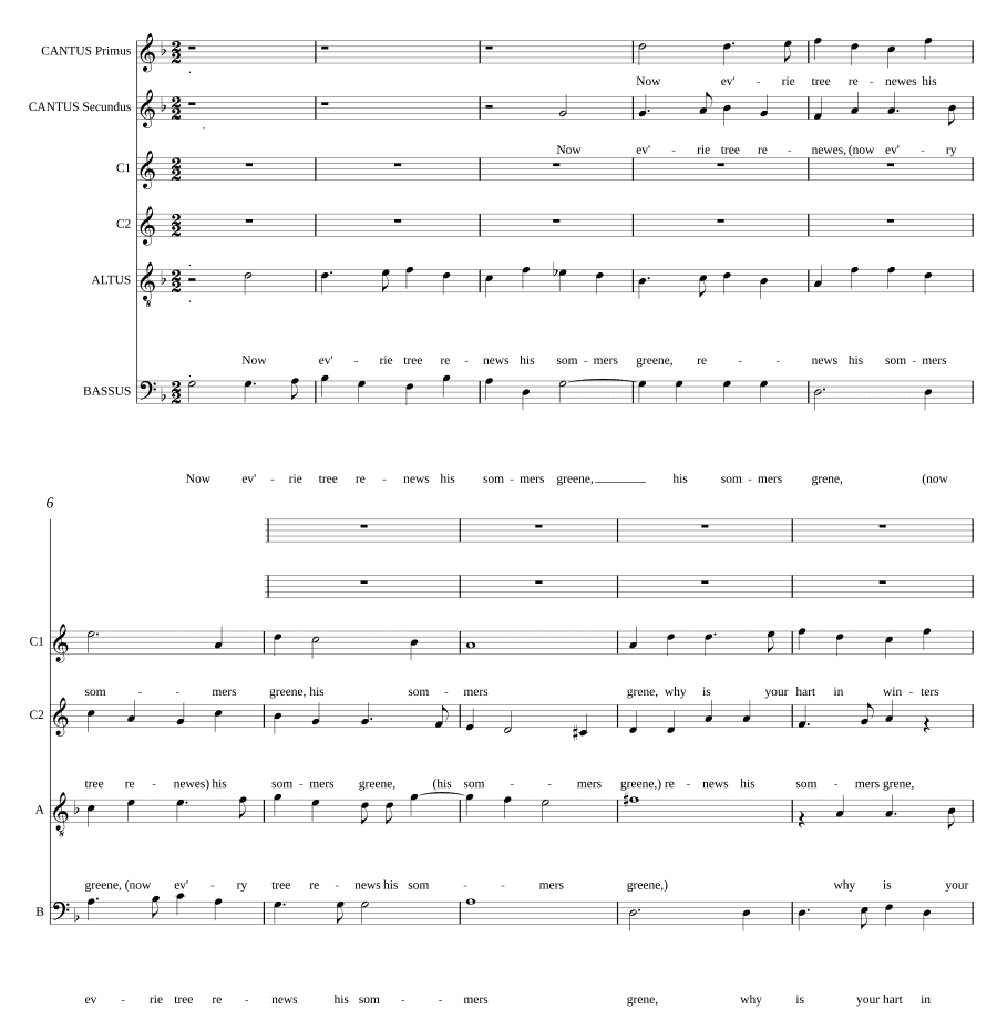 Теперь каждое дерево (Now ev'ry tree)