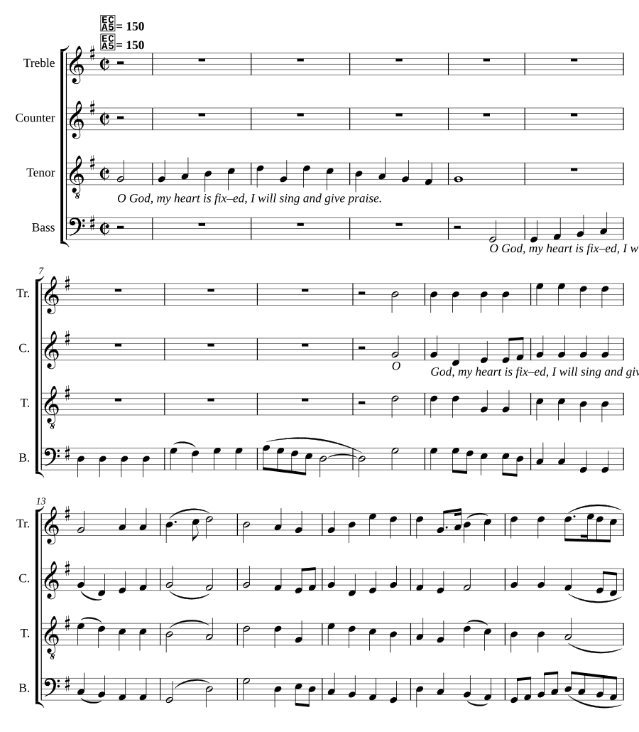 О Боже, сердце моё утвердилось (O God, my heart is fixed)