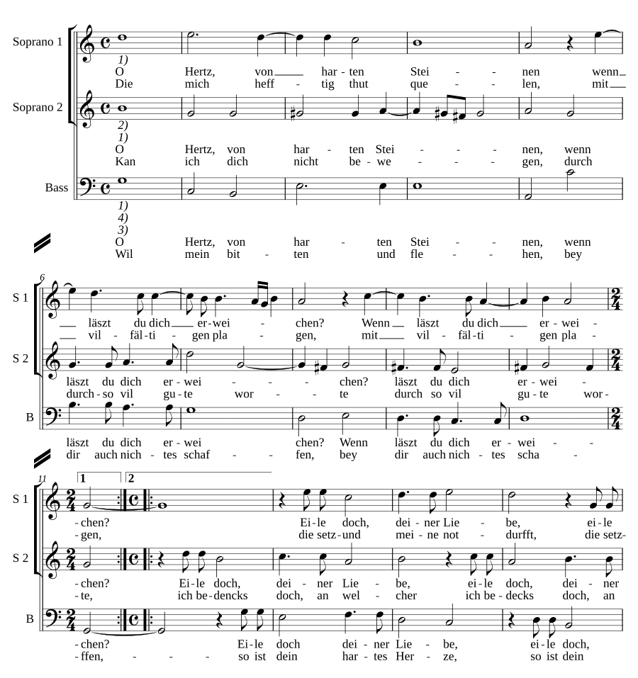 О сердце из камня твердого (O Herz von harten Steinen)