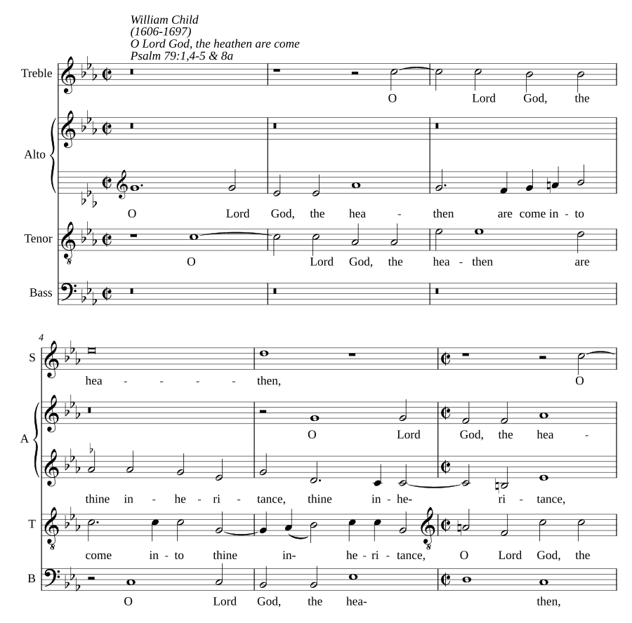 О, Господи Боже, народы вошли в наследие Твое (O Lord God, the heathen are come into thine inheritance)