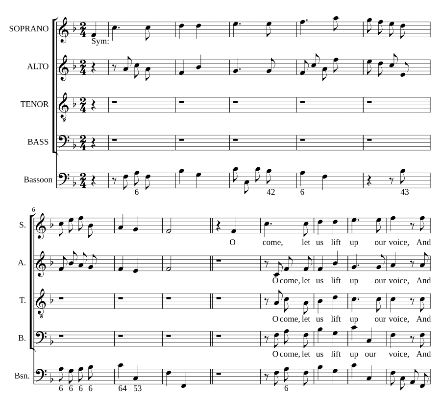 О, давайте вознесём голос (O come, let us lift up our voice)