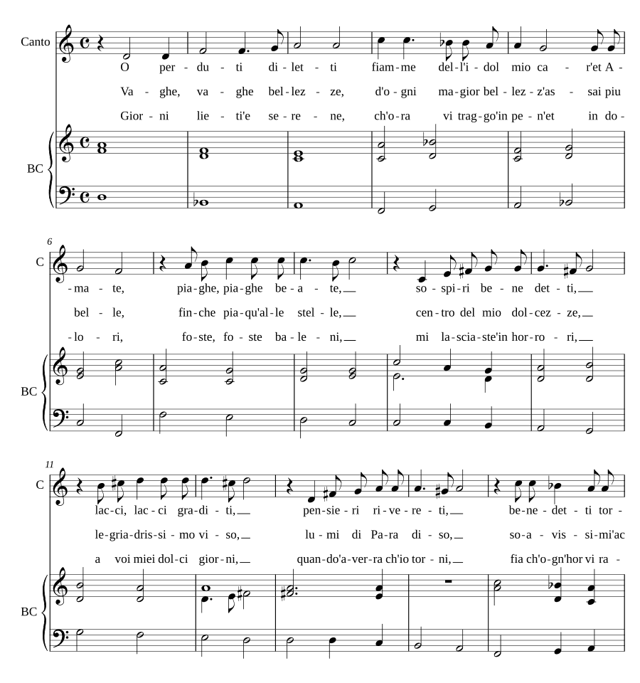 О потерянные наслаждения (O perduti diletti)
