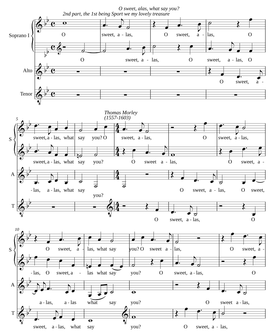О, сладкая, увы, что скажешь? (O sweet alas what say you)