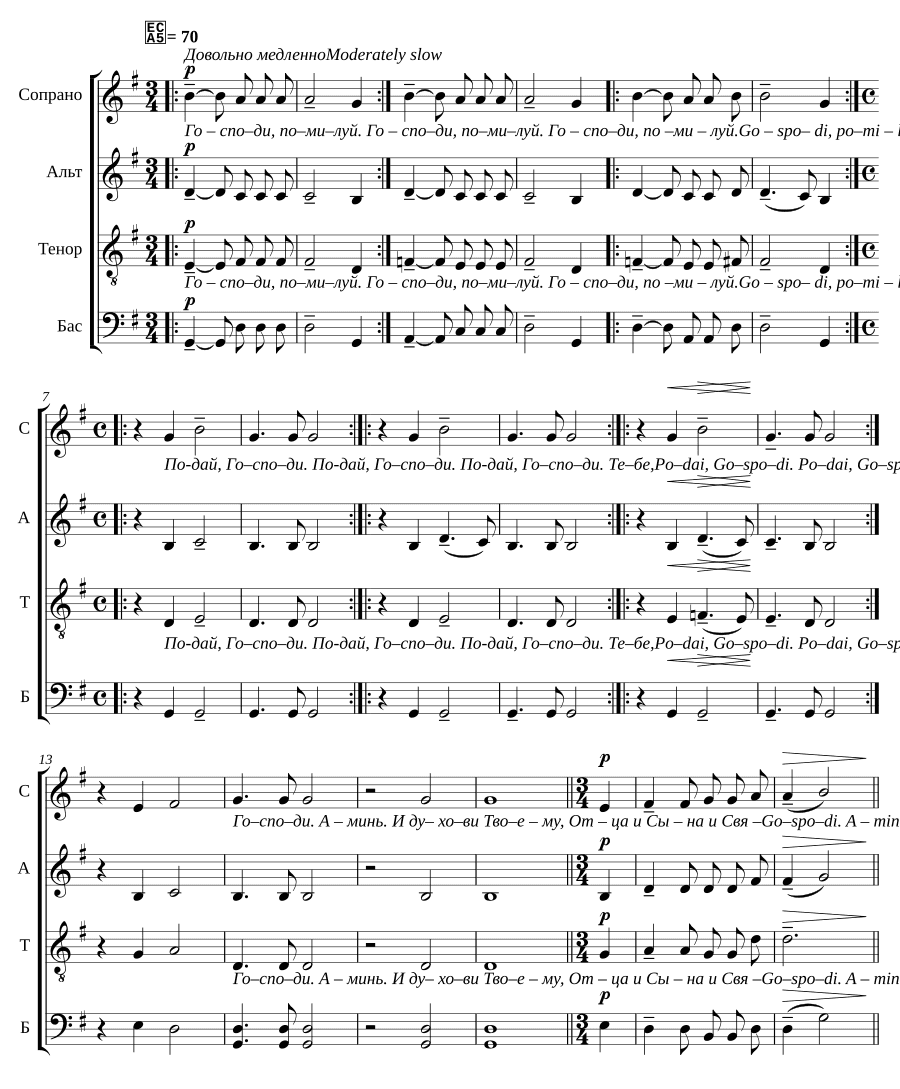 Просительная ектения (Prosityel'naya Yekteniya)