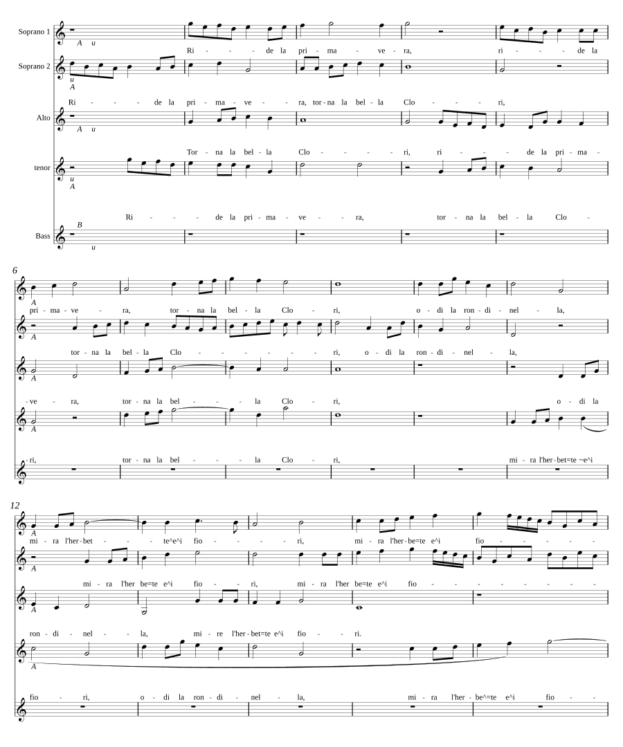 Весна смеется, SWV 7 (Ride la primavera, SWV 7)