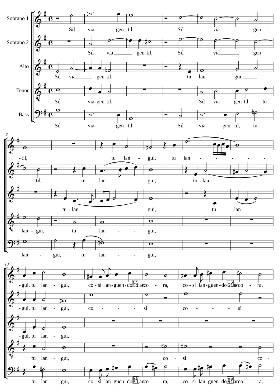 Сильвия нежная (Silvia gentil)