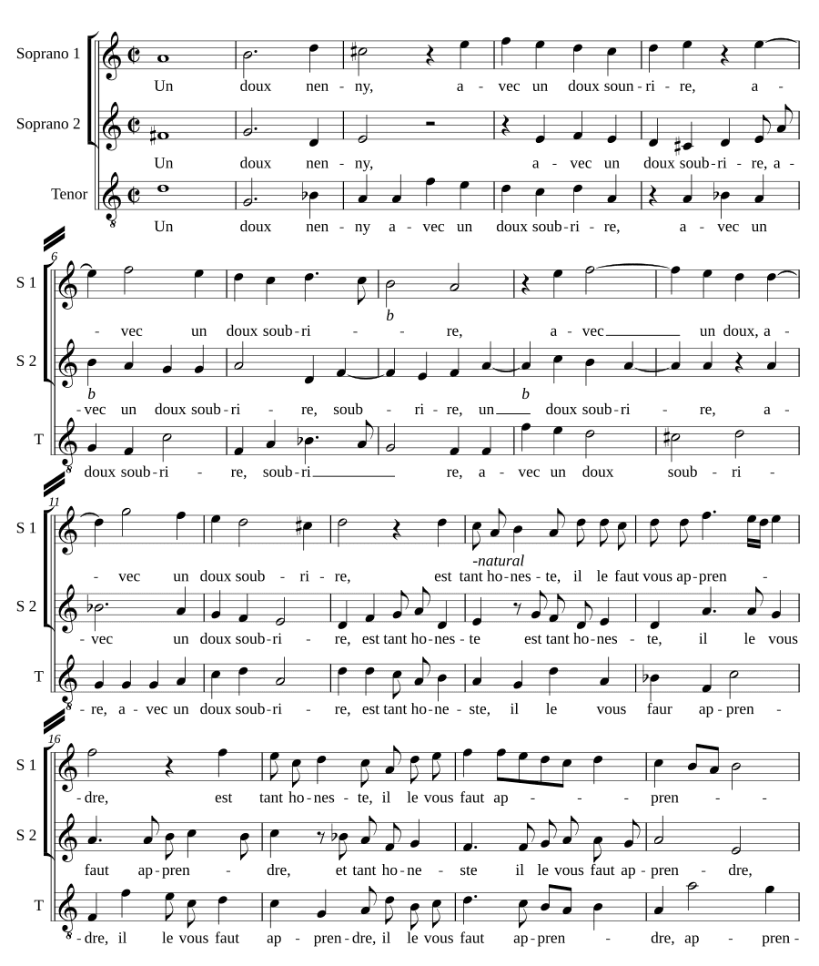 Нежная колыбельная (Un doux nenny)