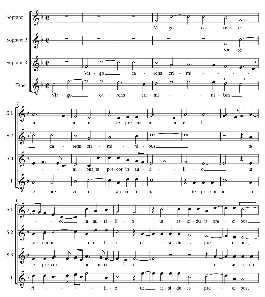 Дева, свободная от грехов (Virgo carens criminibus)