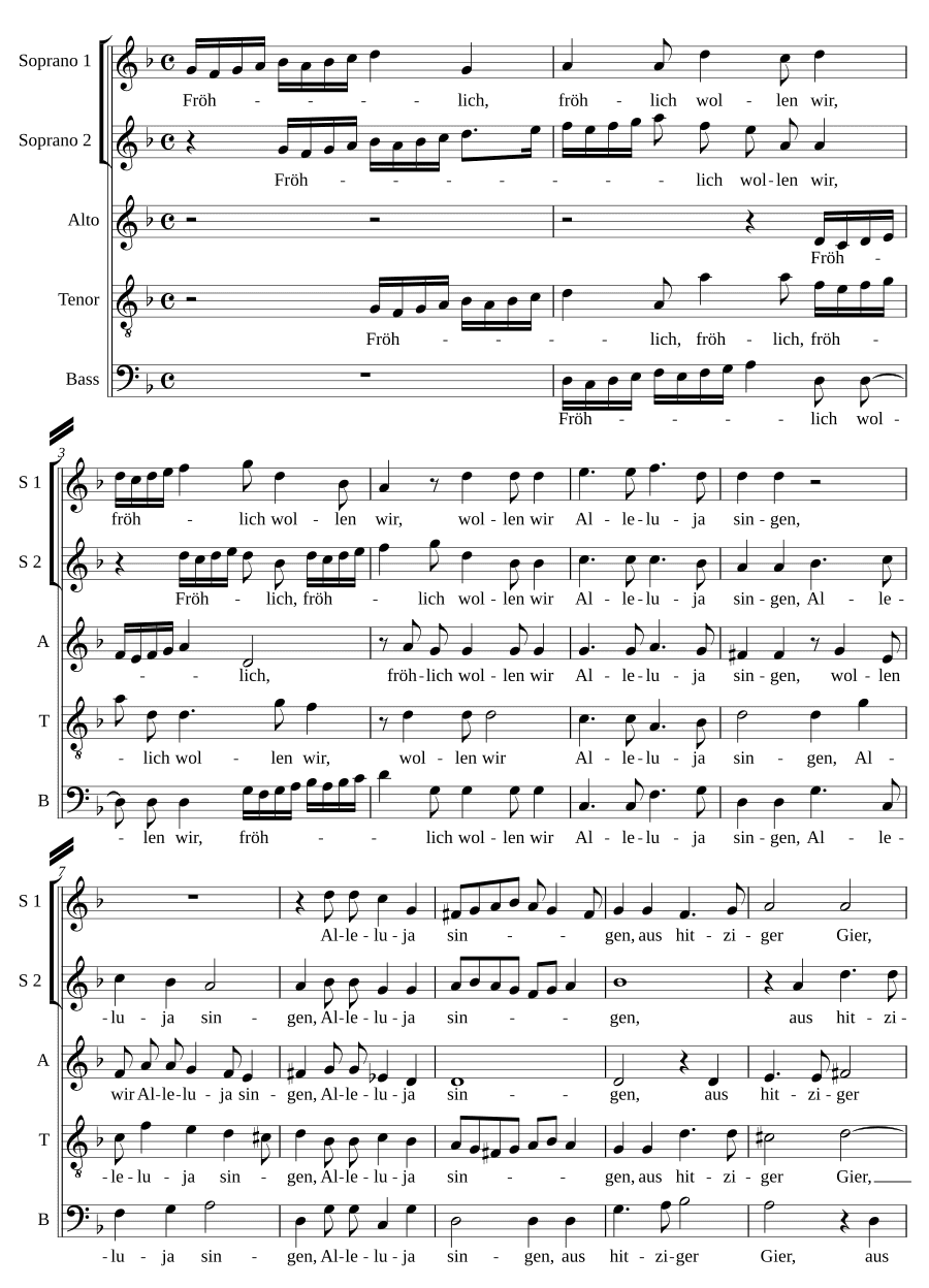 Рождественская и новогодняя песня (Weihnachts- und Neujahrslied)