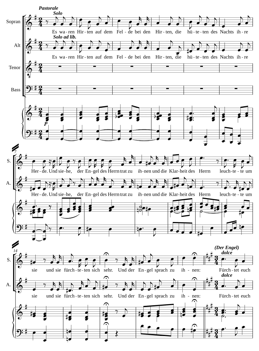 Рождественская кантата (Weihnachtskantate)